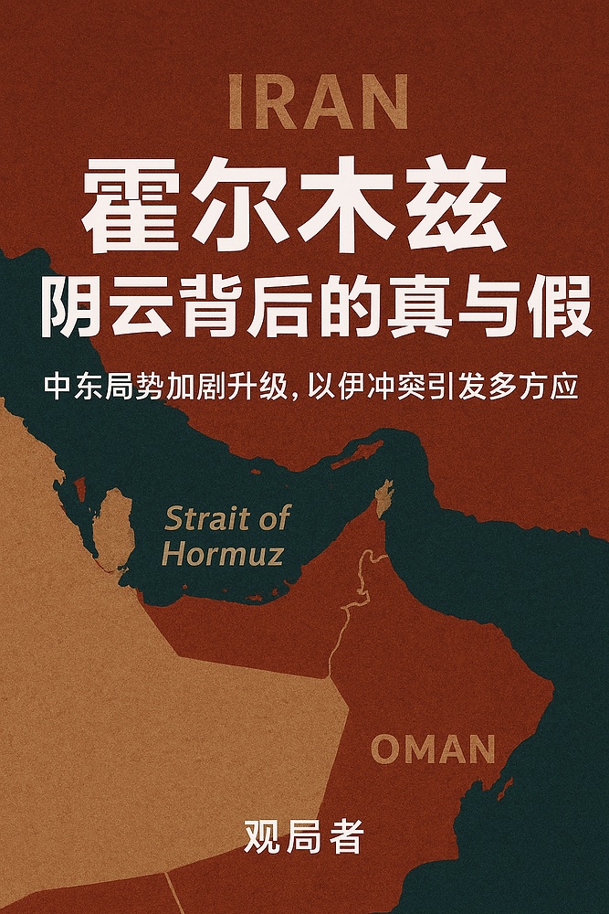 伊朗、阿曼与霍尔木兹海峡构成的中东局势地图封面